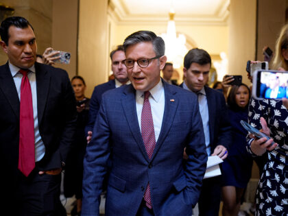 WASHINGTON, DC - JULY 21: U.S. Speaker of the House Mike Johnson (R-LA) speaks to reporter