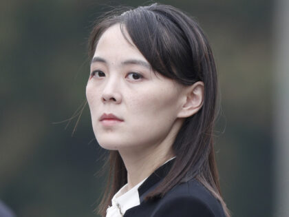 Kim Yo Jong, sister of North Korean leader Kim Jong Un, attends a wreath laying ceremony a