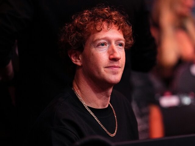 Mark Zuckerberg watching an MMA match