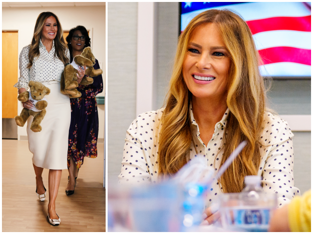 Fashion Notes: Melania Trump Is Low Key in Luxe Flats for July 4th Visit to Children’s Nation