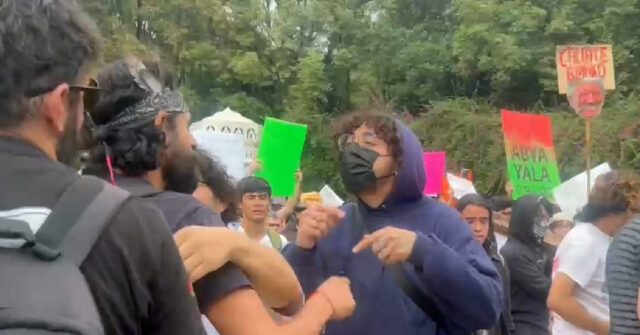 PHOTOS: Rioters in Mexico City Lash Out Against U.S., Other Tourists, Migrants 'Go Home'