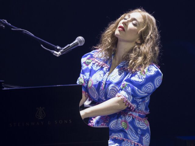 BOSTON, MASSACHUSETTS - JULY 31: Regina Spektor performs at MGM Music Hall at Fenway on Ju