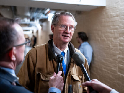 UNITED STATES - MARCH 11: Rep. Tim Burchett, R-Tenn., speaks to reporters as he arrives fo