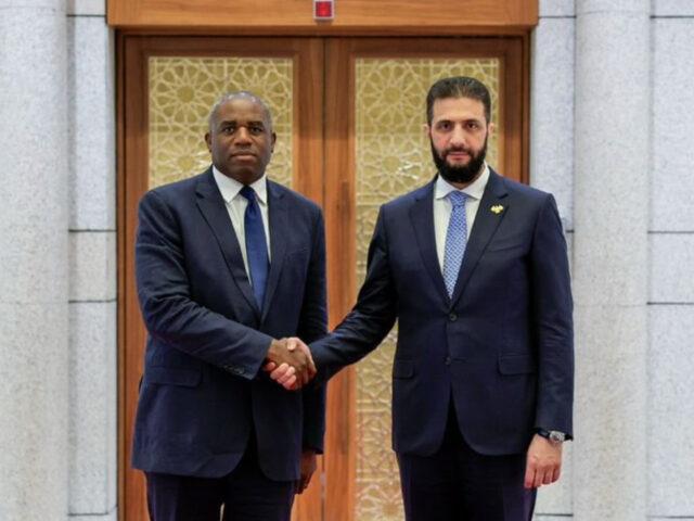 Foreign Secretary David Lammy meets Syrian leader Ahmed al-Sharaa in Damascus.