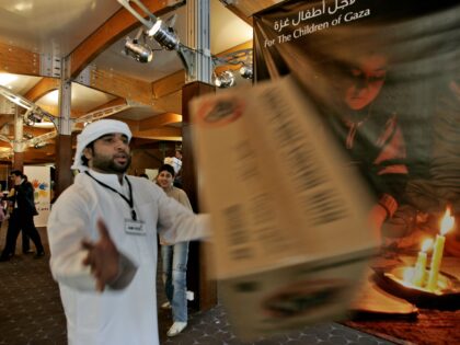Volunteers carry aid kits during the Dubai Cares' ''Volunteer for the Child