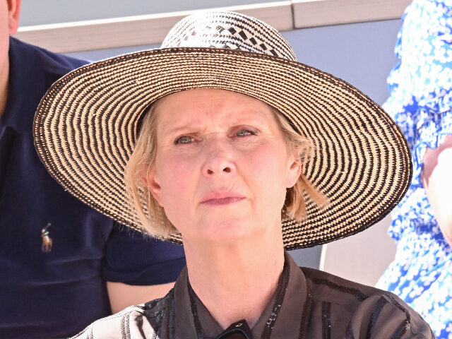 PARIS, FRANCE - MAY 30: Cynthia Nixon is seen at Roland Garros on May 30, 2025 in Paris, F