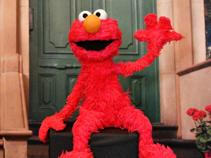 NEW YORK, NEW YORK - SEPTEMBER 06: A view of a photo booth with Elmo during "Mindful
