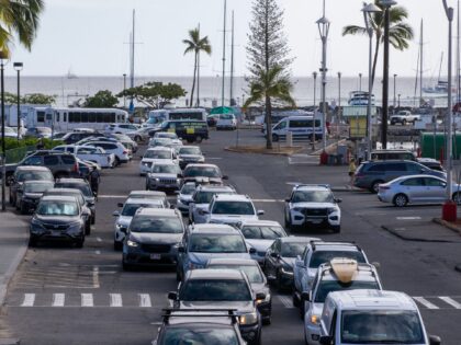 Residents and visitors found themselves backed up in traffic as they try to leave the the