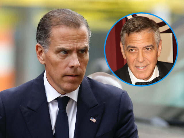 hunterbidenclooney WILMINGTON, DELAWARE - JUNE 06: Hunter Biden, son of U.S. President Joe Biden, arrives to