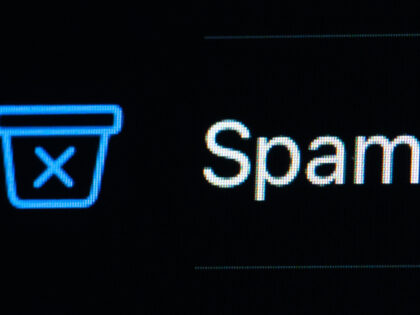 Baden-Württemberg, Rottweil: The lettering Spam can be seen in the Mail application on th