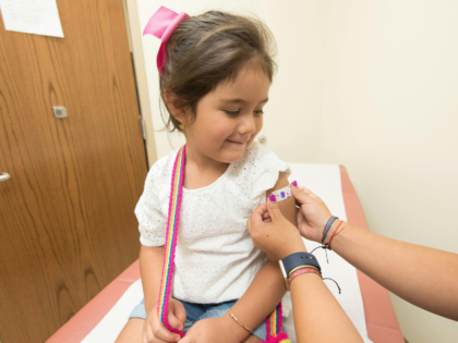 Girl Getting Vaccinated