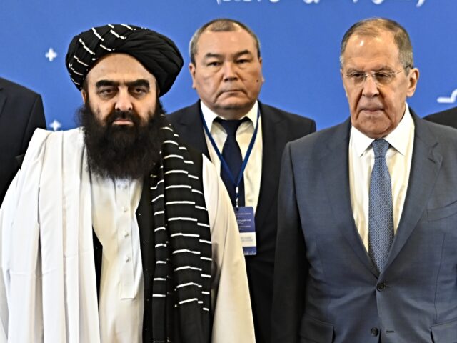 russia taliban MOSCOW, RUSSIA - OCTOBER 4: Russian Foreign Minister Sergey Lavrov (R) and Deputy Foreign