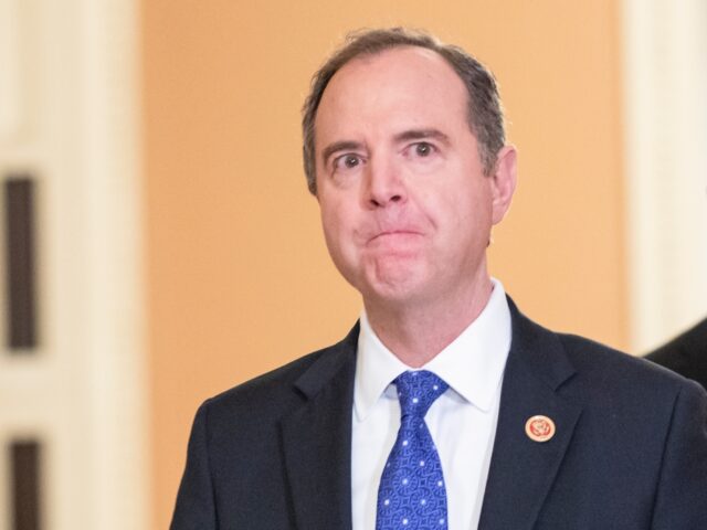 WASHINGTON, DC - JANUARY 27: Representatives Adam Schiff (D-NY) (center), the lead Democra