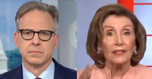 Watch: Pelosi Scolds CNN's Tapper for Asking About Trump Accusing Her of Insider Trading