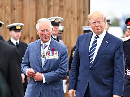 PORTSMOUTH, ENGLAND - JUNE 05: Prince Charles, Prince of Wales and US President Donald Tru