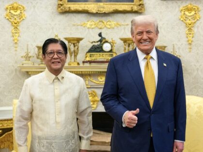 President Donald Trump and President Ferdinand Marcos Jr. of the Philippines participate i