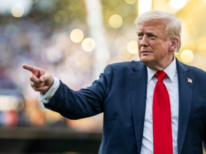 President Donald Trump and First Lady Melania Trump attend the FIFA World Cup Final soccer