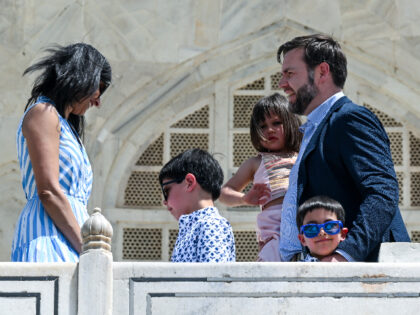 U.S. Vice President JD Vance and his family, including wife Usha Vance, visit the Taj Maha