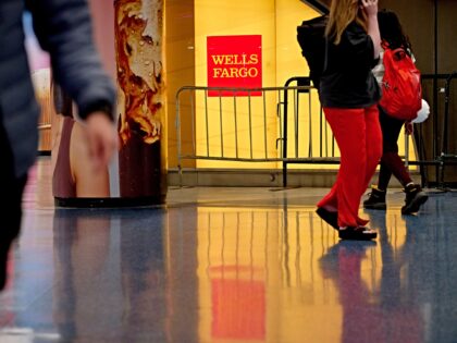 A Wells Fargo bank branch in New York, US, on Friday, July 11, 2025. Wells Fargo & Co.