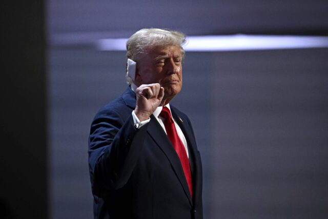 Then-candidate Donald Trump accepted his party's nomination days after he survived an