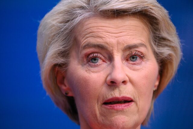 EU chief Ursula von der Leyen has said the EU was delaying countermeasures against the US