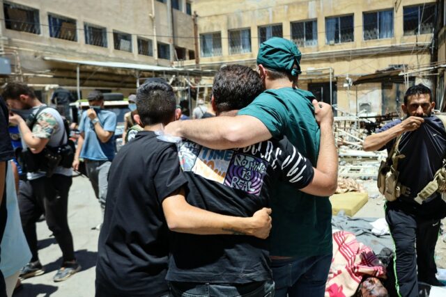 Hospital staff said they were overwhelmed by the number of bodies from the fighting