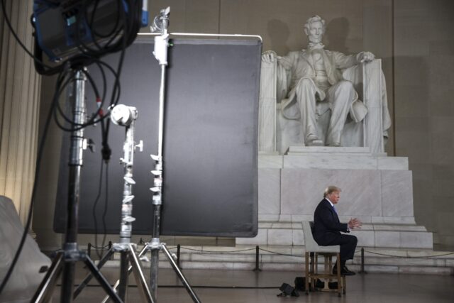 President Donald Trump, pictured during a 2020 appearance at the Lincoln Memorial, believe