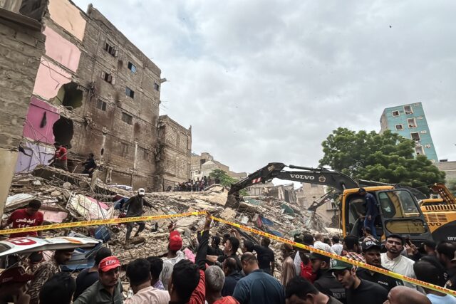 Rescuers and city residents worked together to pull people from the debris of the run down