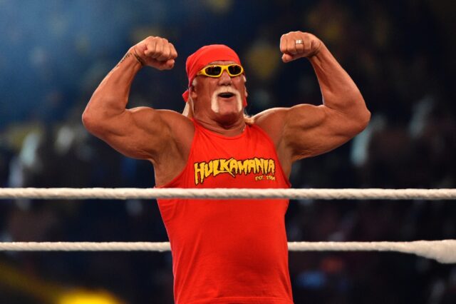 Wrestling legend Hulk Hogan was known for his all-American ring personality and blond hand