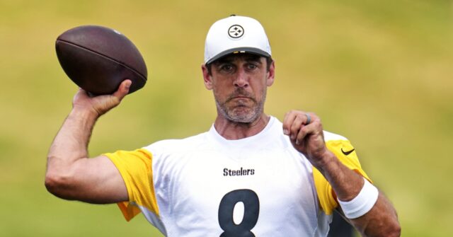 Steelers' Aaron Rodgers Intercepted During First Training Camp Practice