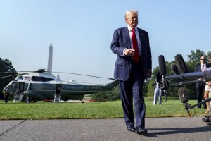 Trump delivers immigration message on Scotland visit