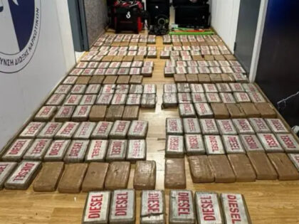Greek police seize over 270 kilograms (595 pounds) of cocaine, August 10, 2025. Hellenic P