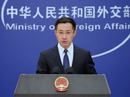 BEIJING, CHINA - MARCH 18: Lin Jian, new spokesman for China's Foreign Ministry, attends a