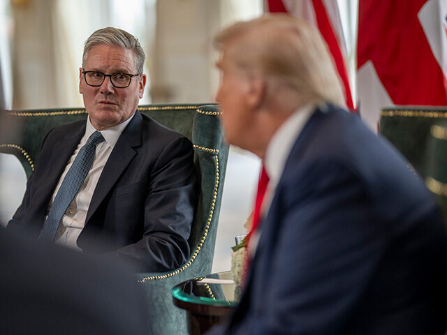 President Donald Trump participates in a bilateral meeting with U.K. Prime Minister Keir S