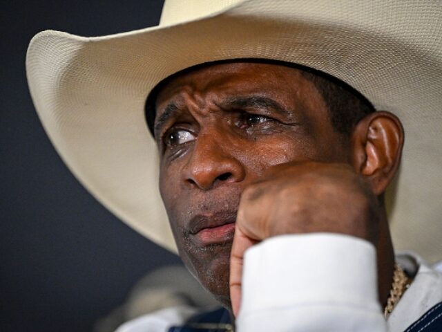 AAron Ontiveroz_MediaNews Group_The Denver Post via Getty Images (1) BOULDER , CO - JULY 28: Head coach Deion Sanders of the University of Colorado speaks abou