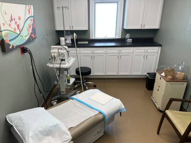 A procedure room at Wellspring Health Access, Wyoming's only abortion clinic, is seen