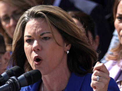 U.S. Rep. Angie Craig (D-MN) speaks as House Democrats gather for an event on gun violence