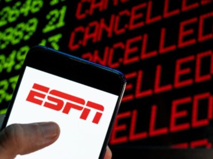 CHINA - 2021/04/24: In this photo illustration the American sports television channel ESPN