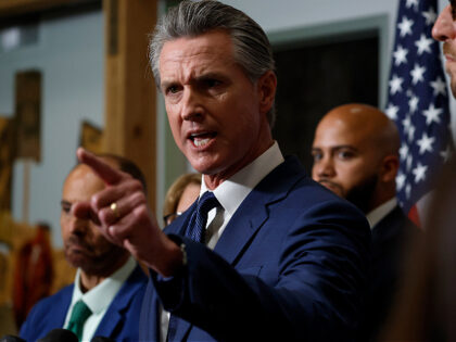 SACRAMENTO, CALIFORNIA - AUGUST 21: California Gov. Gavin Newsom speaks during a news conf