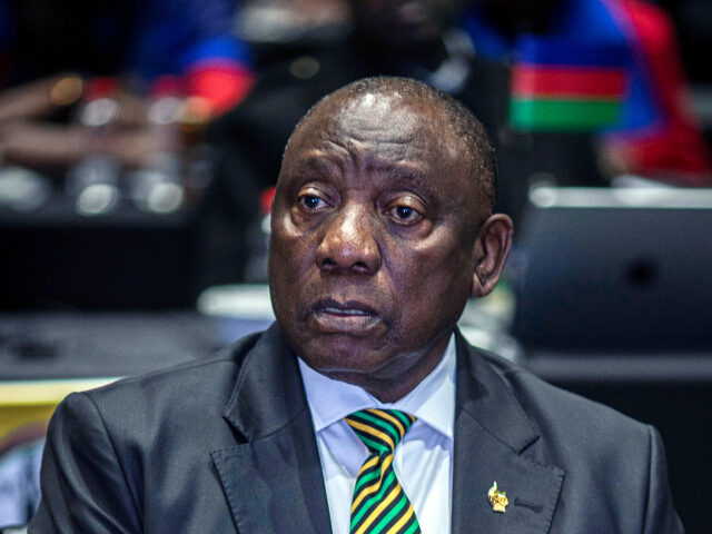Cyril Ramaphosa South African President Cyril Ramaphosa listens to a speech during a session as representa