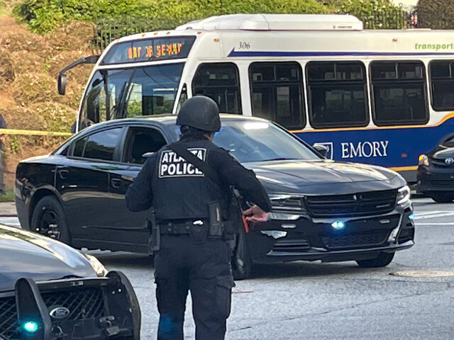 Emory University Shooting Atlanta Police lock down the streets around the Center for Disease Control (CDC) during an