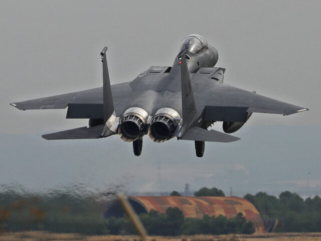 F-15 Eagle aircraft A McDonnell Douglas F-15 Eagle aircraft of the United States Air Force participates in the