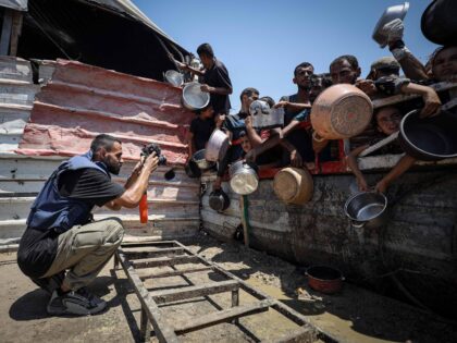 GAZA CITY, GAZA - JULY 24: Anadolu freelance photojournalist Anas Zeyad Fteha documents th