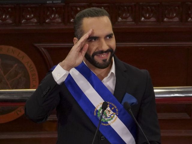 GettyImages-1241047297 Nayib Bukele, El Salvador's president, delivers a state of the union address at the Nation