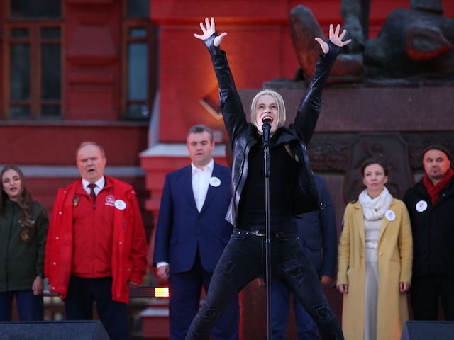 MOSCOW, RUSSIA - SEPTEMBER,23 (RUSSIA OUT) Russian pop singer Shaman (Yaroslav Dronov) sin