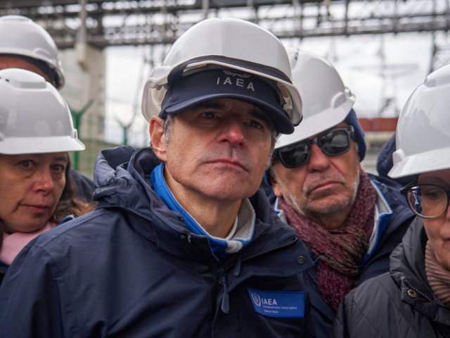 GettyImages-1249892112 Rafael Grossi, head of the International Atomic Energy Agency (IAEA), visits the Russian-c
