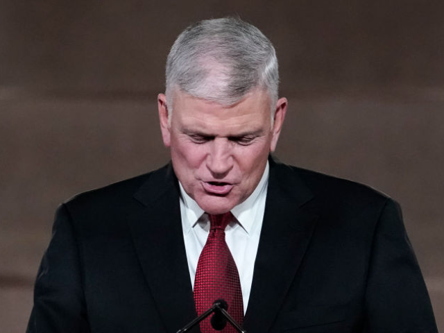 WASHINGTON, DC - AUGUST 27: Rev. Franklin Graham, son of the late evangelical Christian le