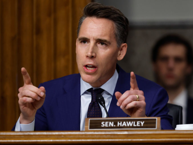 WASHINGTON, DC - JULY 30: Sen. Josh Hawley (R-MO) questions acting U.S. Secret Service Dir
