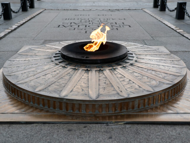 This photograph shows the Tomb of the Unknown Soldier at the Place de l'Etoile, in Paris,