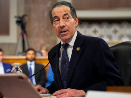 WASHINGTON, DC - APRIL 07: U.S. Rep. Jamie Raskin (D-MD) speaks during a bicameral hearing
